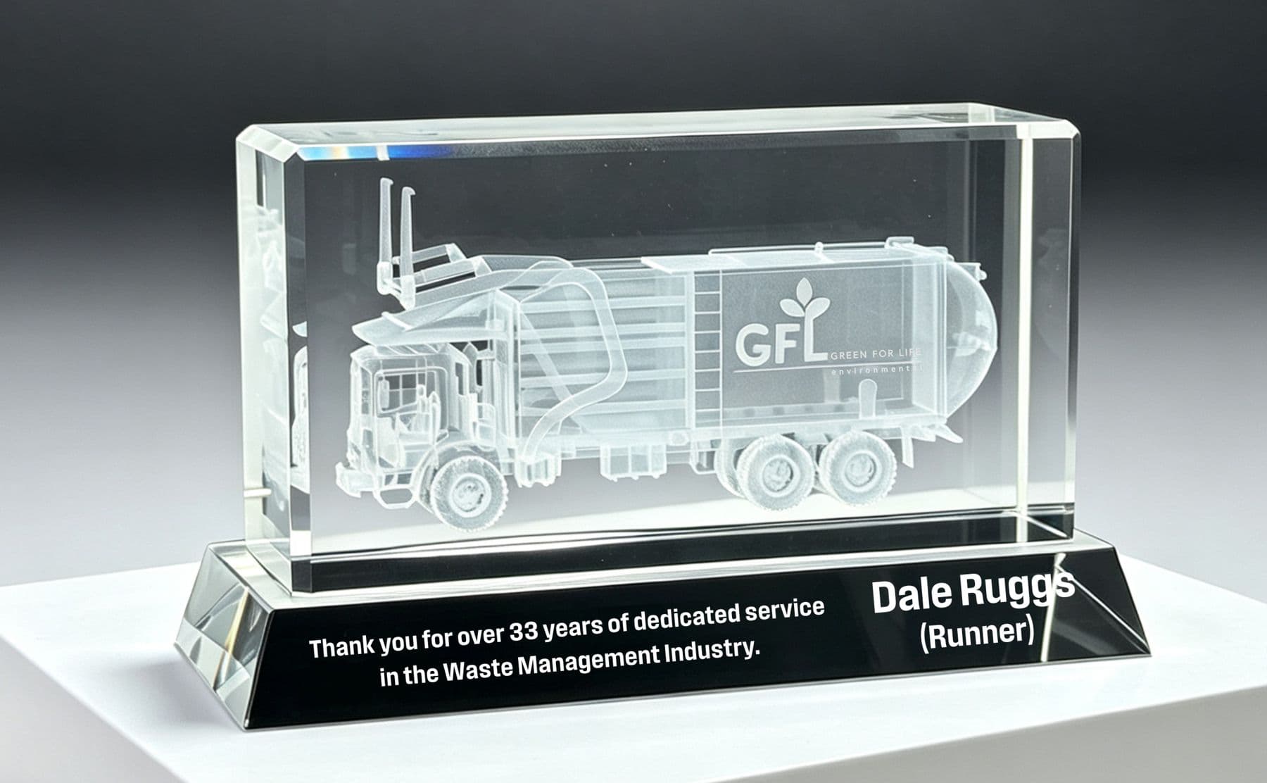 President & Executive crystal award 3