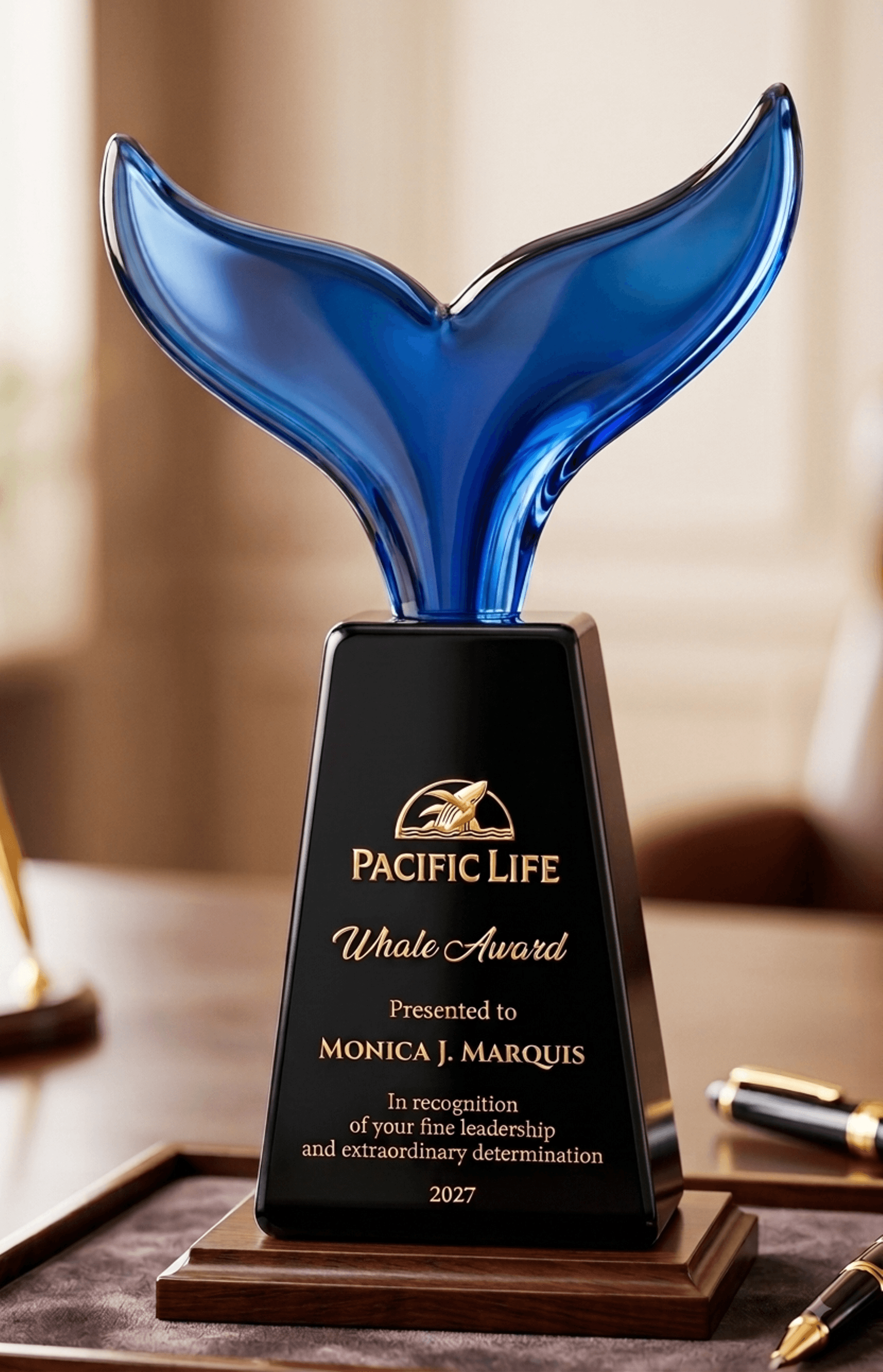 Animal crystal award 41