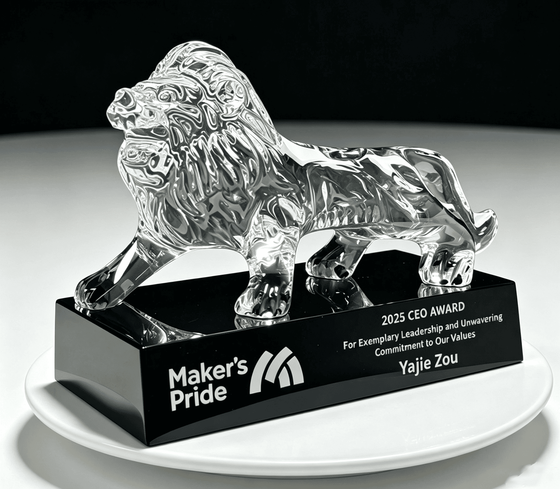 Animal crystal award 21