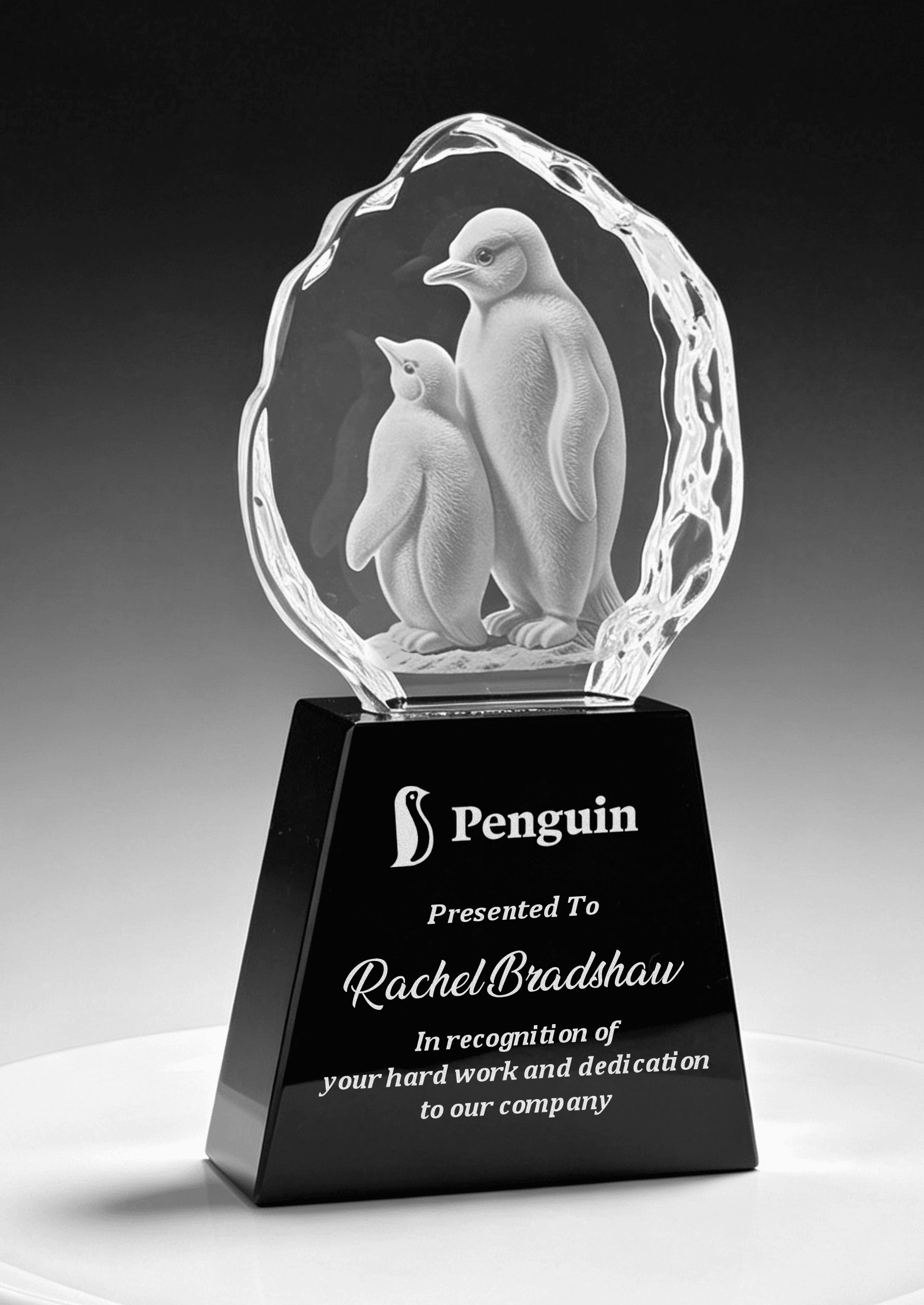 Animal crystal award 28