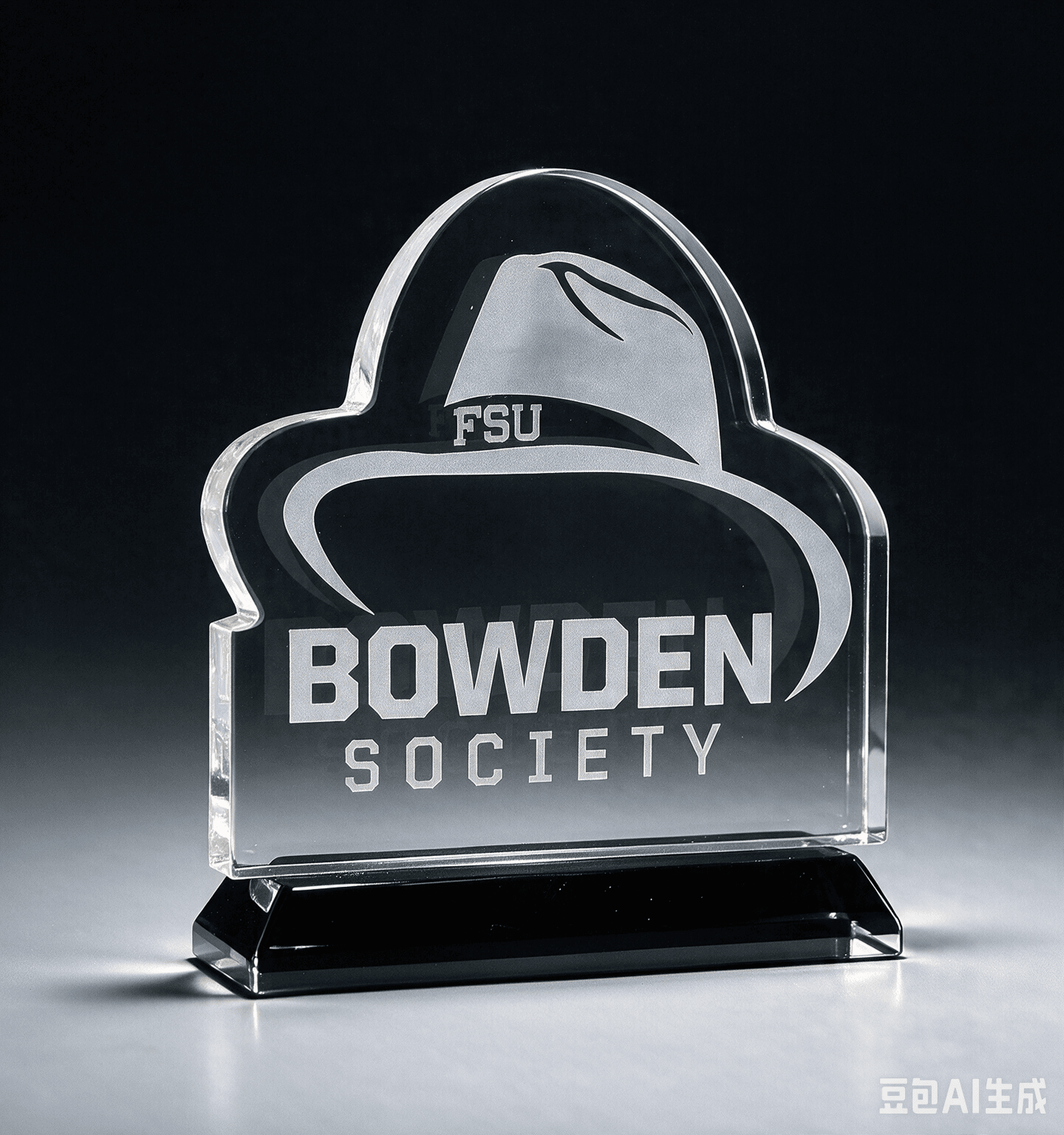 Custom Cut crystal award 24