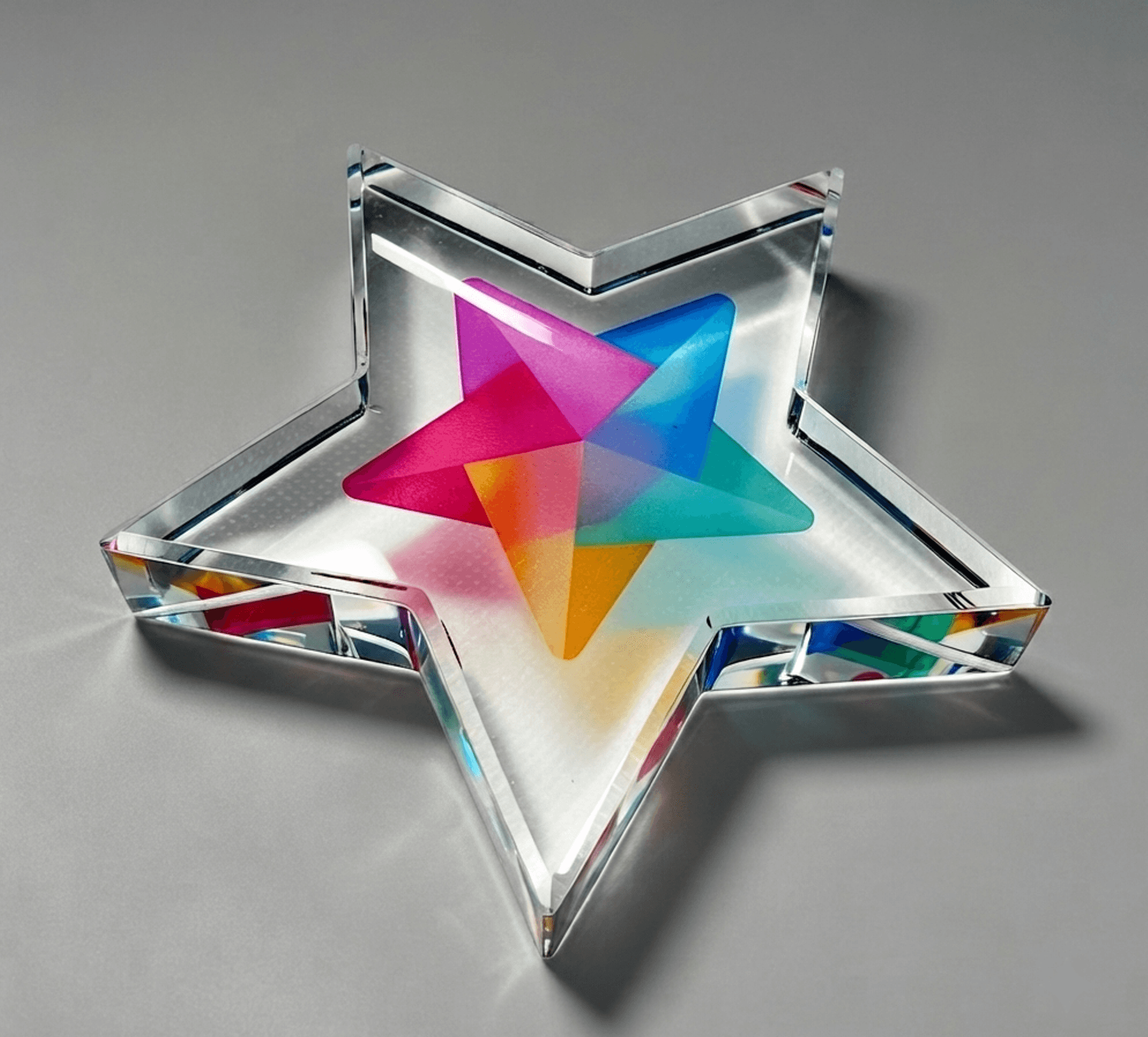 Custom Cut crystal award 44