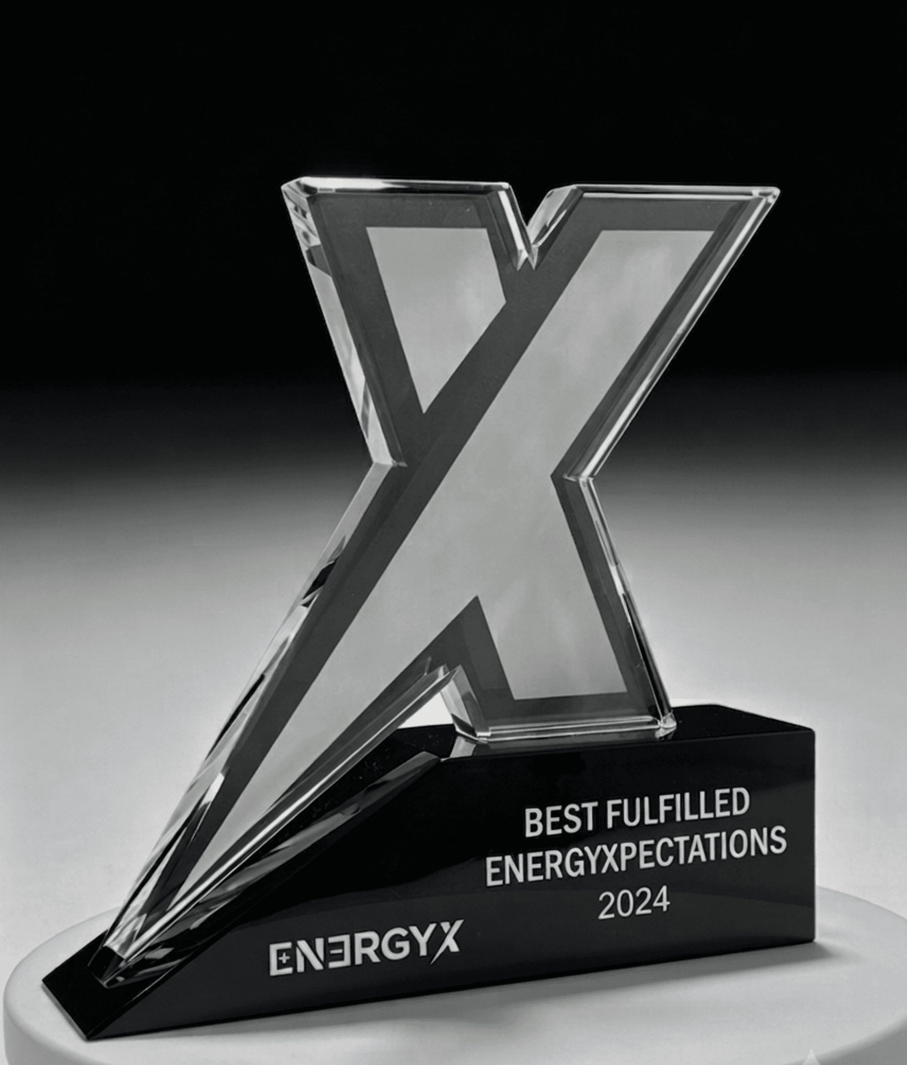 Custom Cut crystal award 45