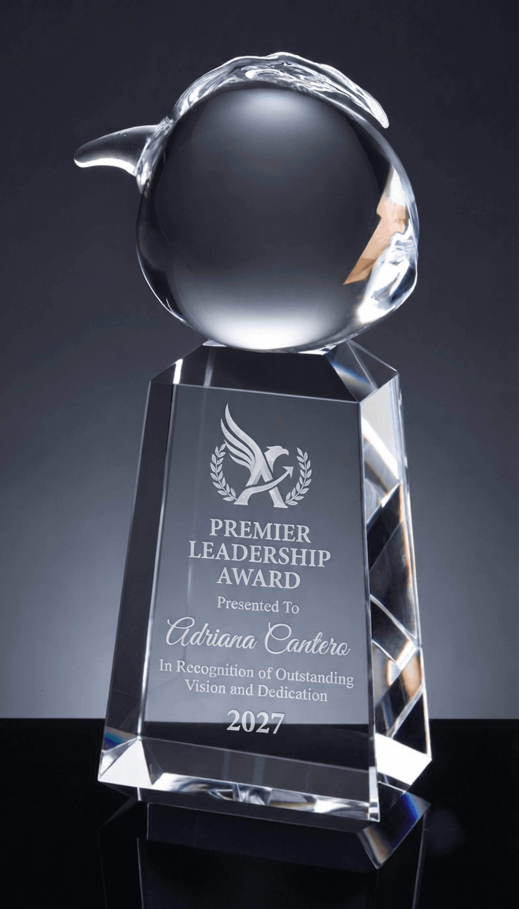 Fruit & Ornament crystal award 8