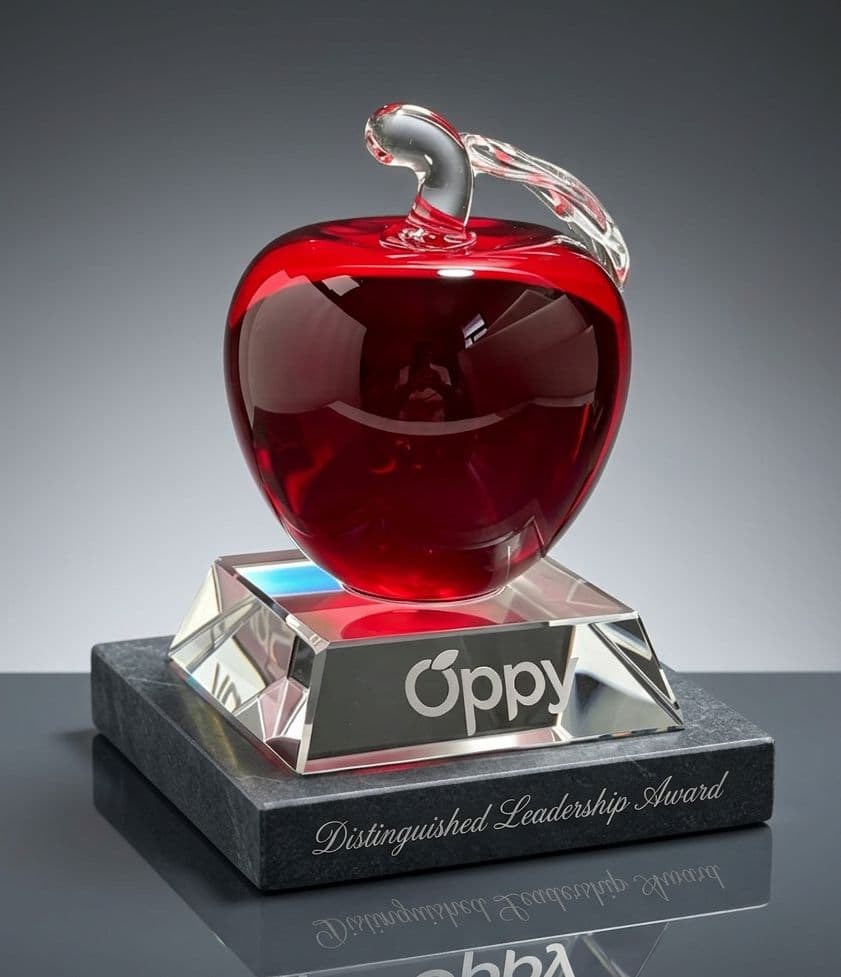 Fruit & Ornament crystal award 16