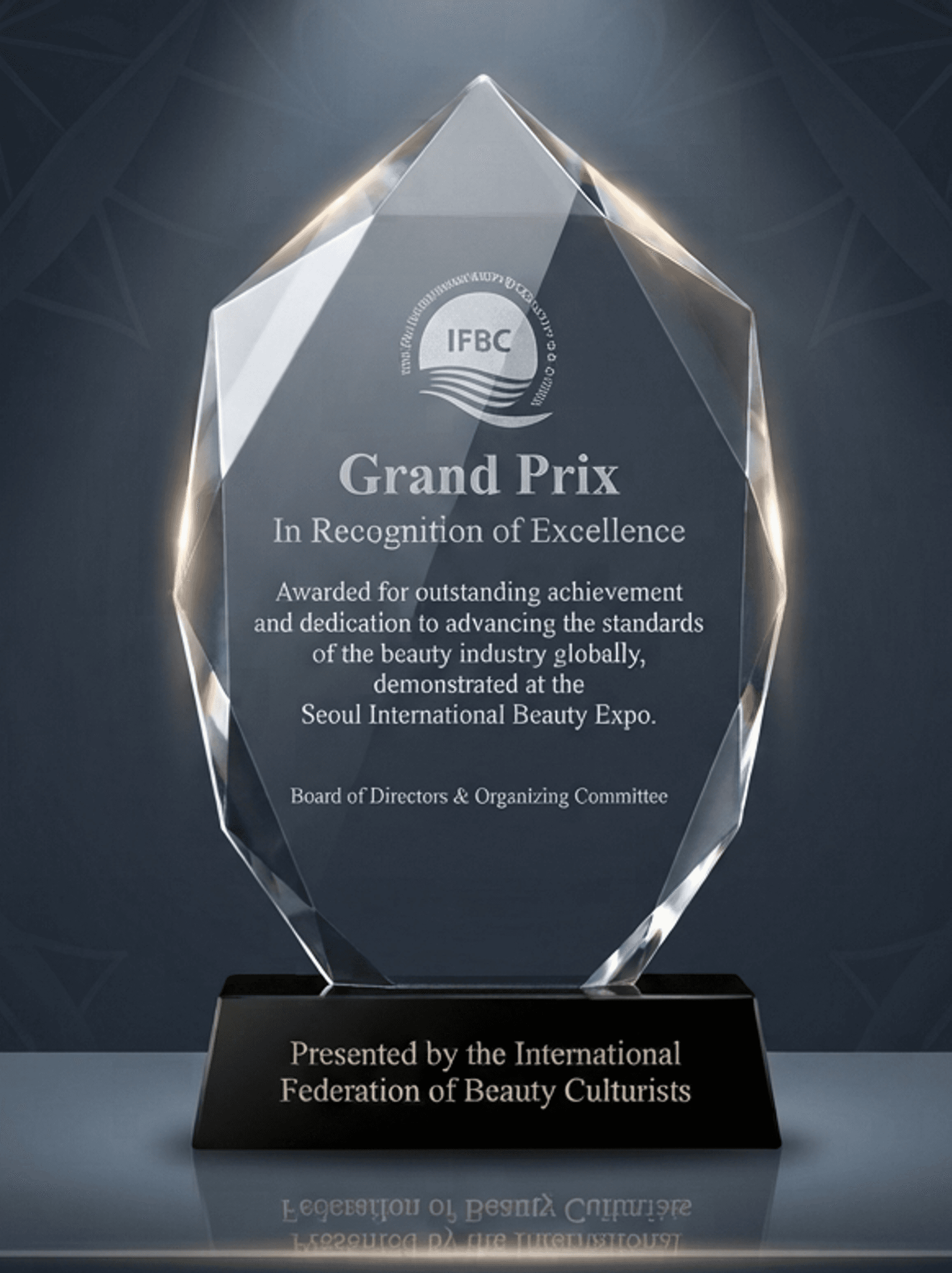General Fantastic crystal award 18