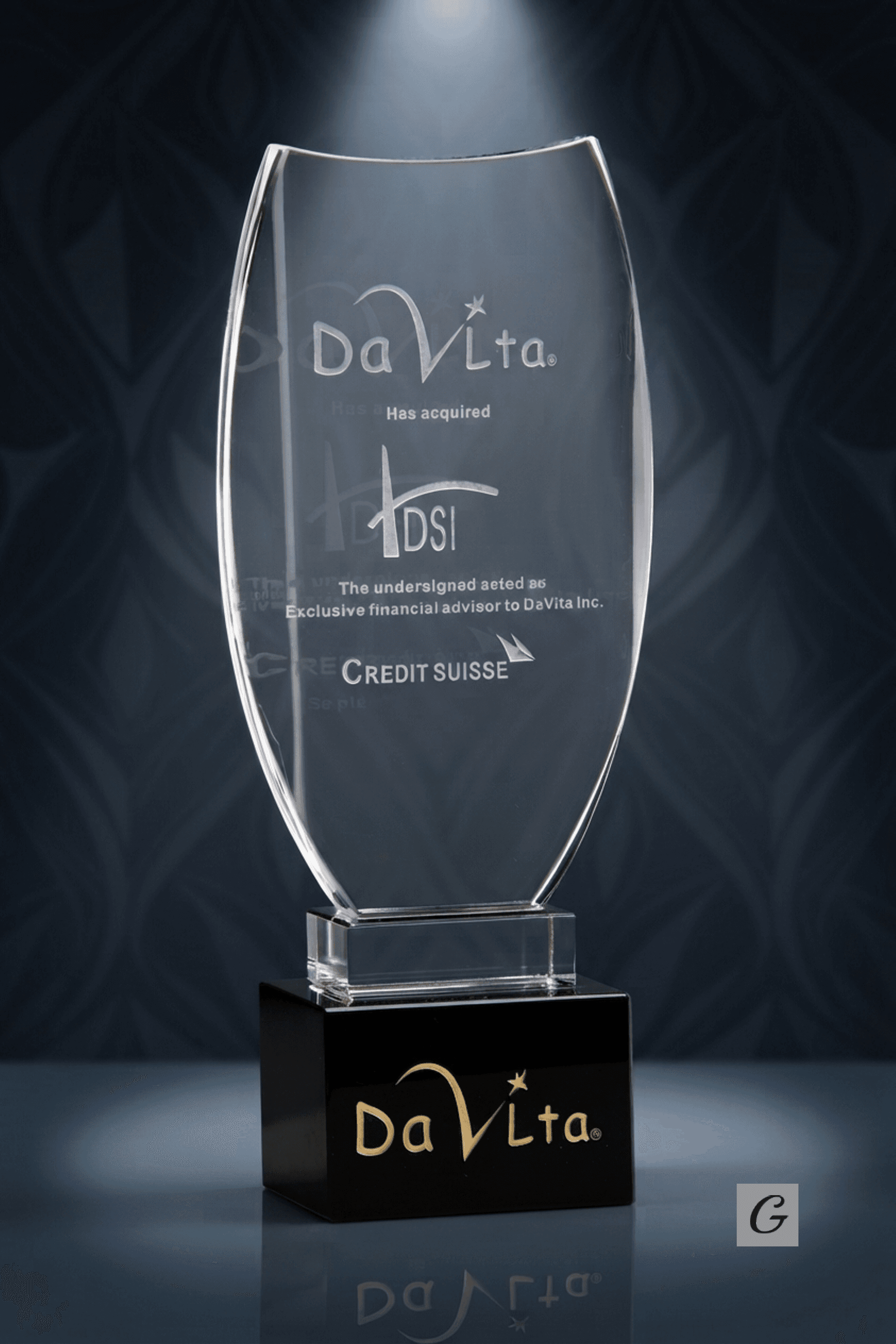 General Fantastic crystal award 4