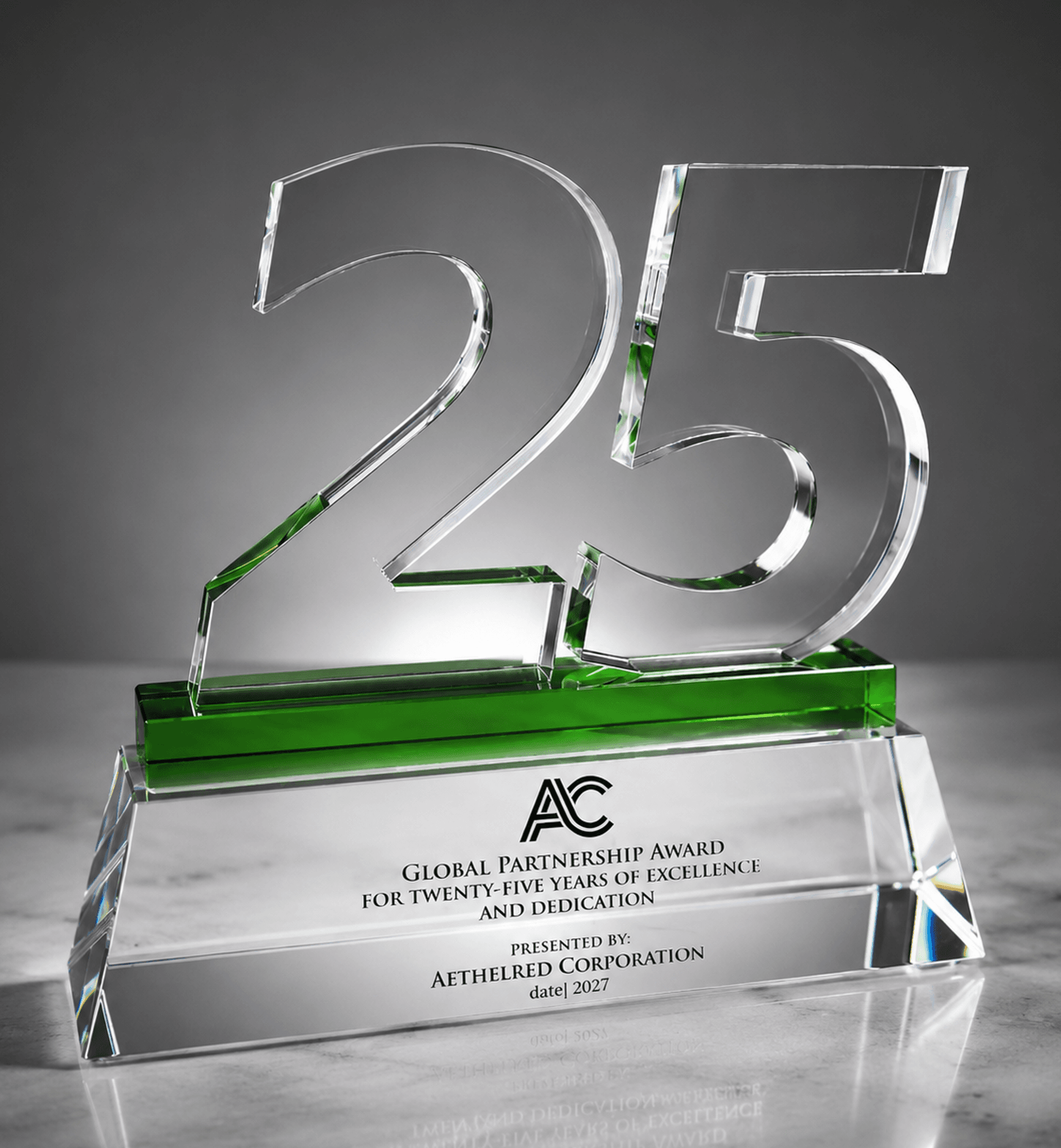 Service Awards crystal award 11