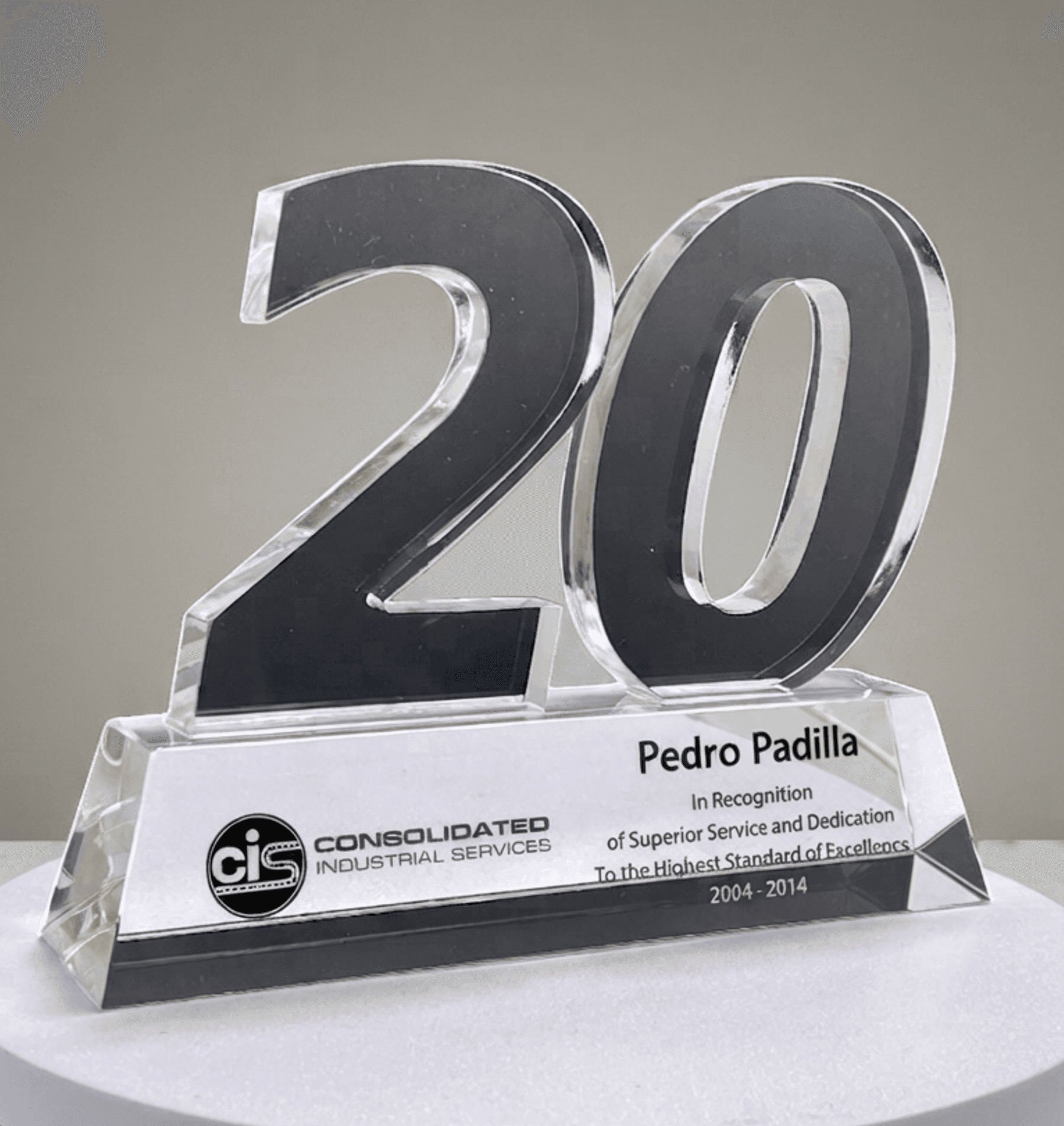 Service Awards crystal award 3