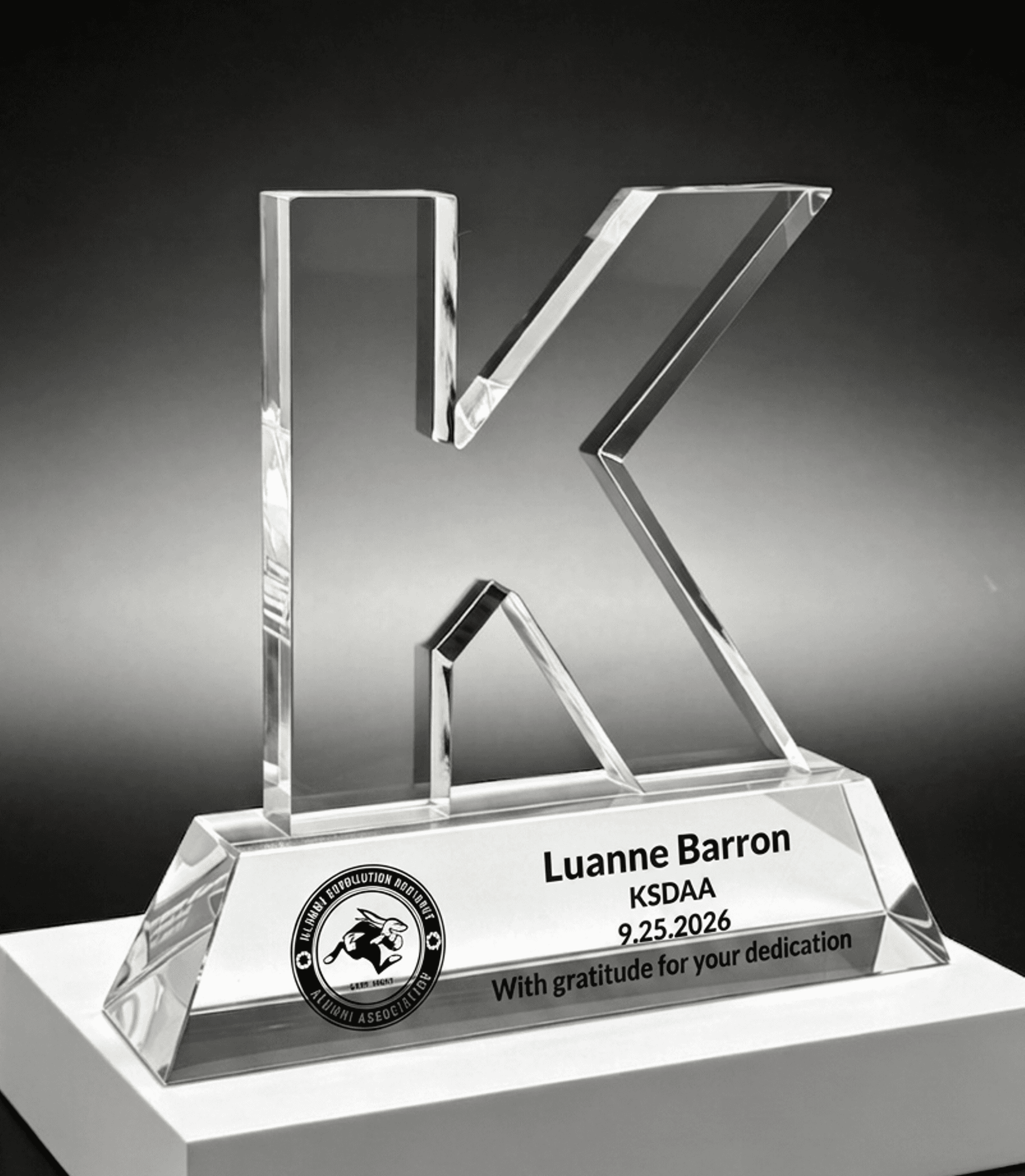 President & Executive crystal award 12
