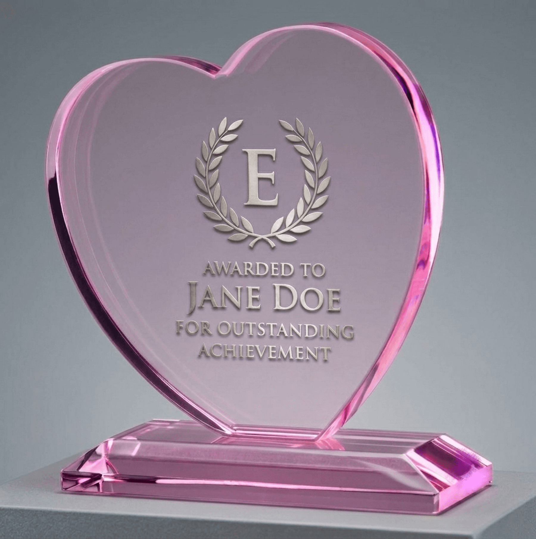 Heart & Health crystal award 15
