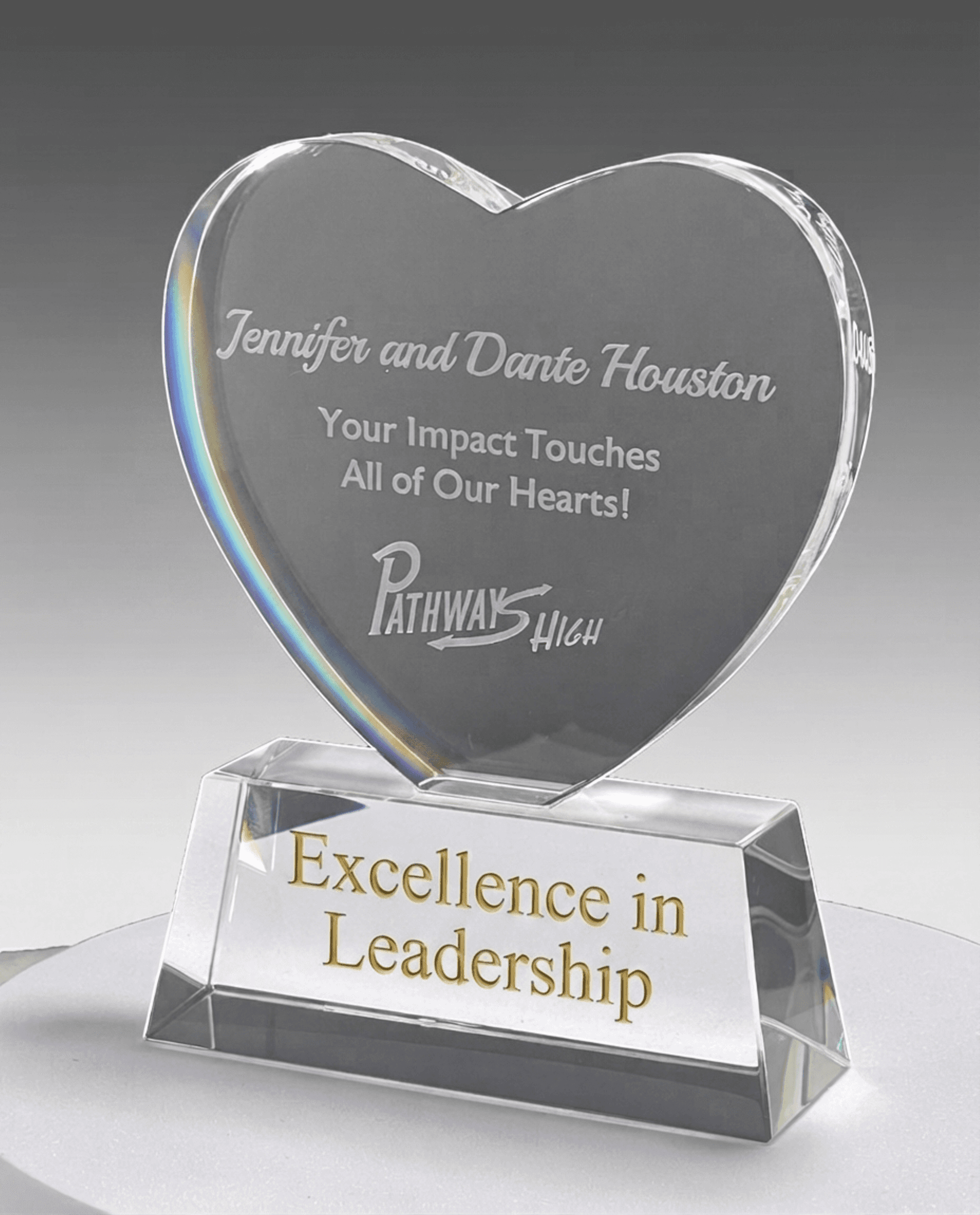 Heart & Health crystal award 5