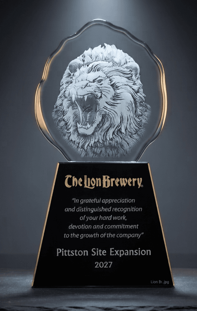 3D Crystal crystal award 12