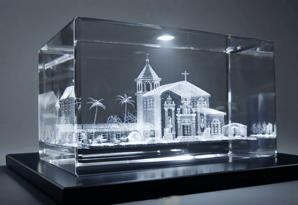 3D Crystal crystal award 6