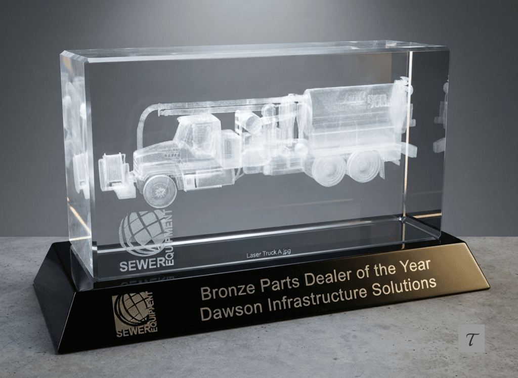 3D Crystal crystal award 17