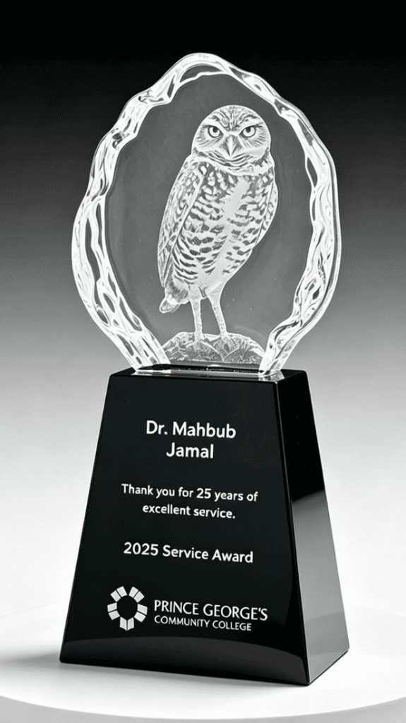 Animal crystal award 21
