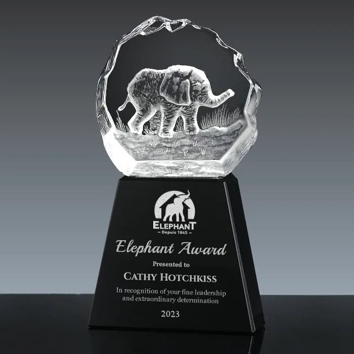 Animal crystal award 2