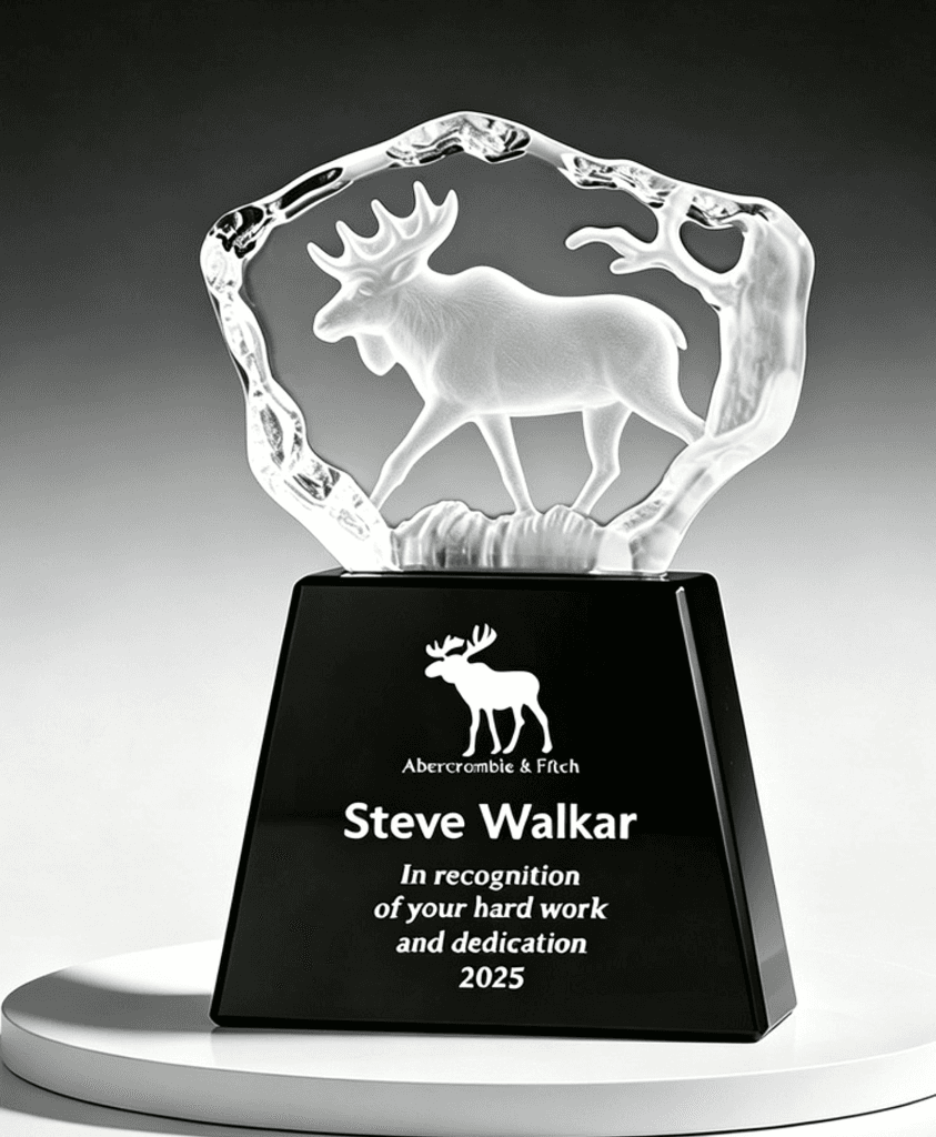 Animal crystal award 18