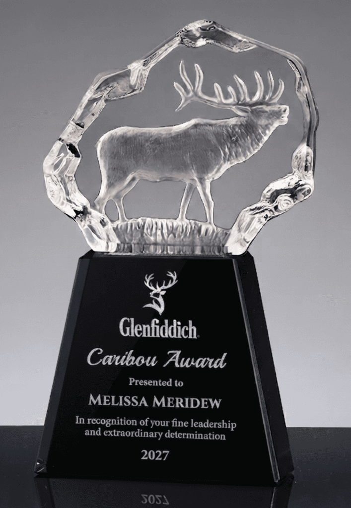 Animal crystal award 10