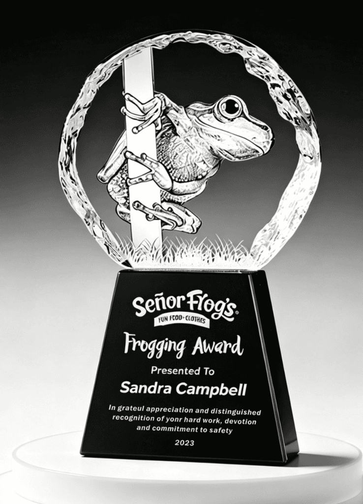Animal crystal award 13