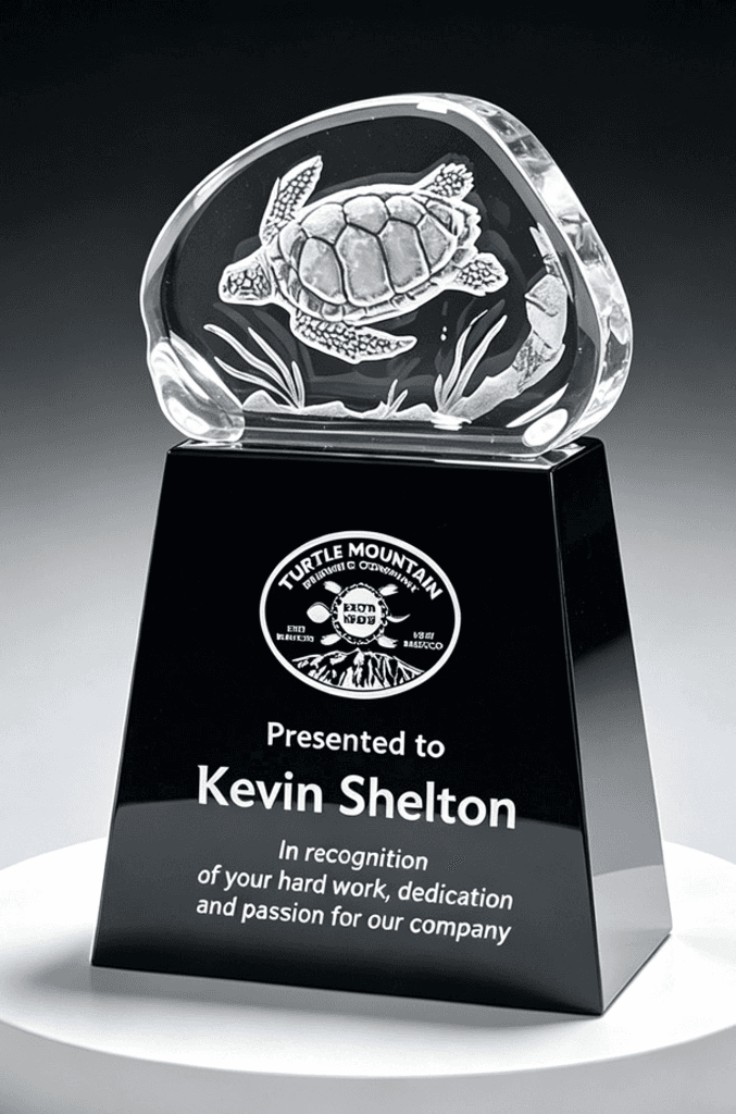 Animal crystal award 29