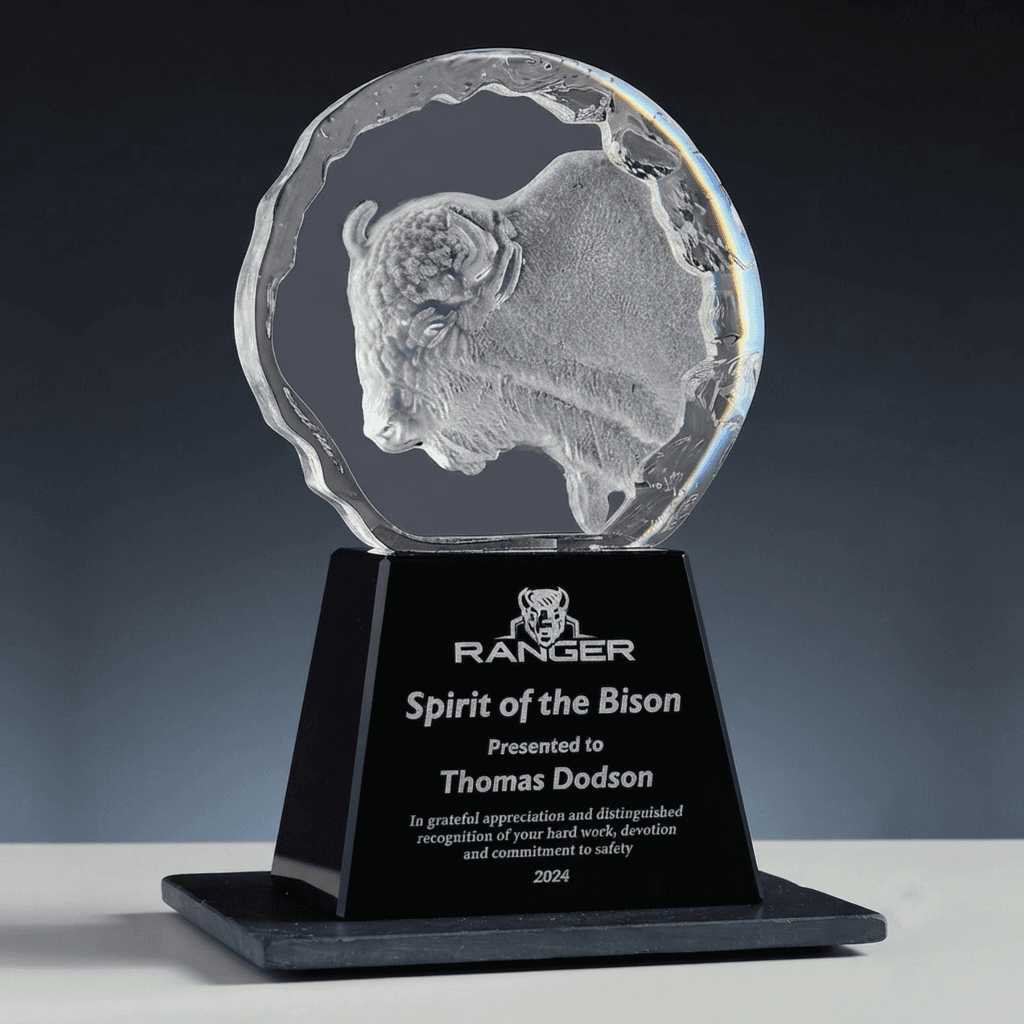 Animal crystal award 4