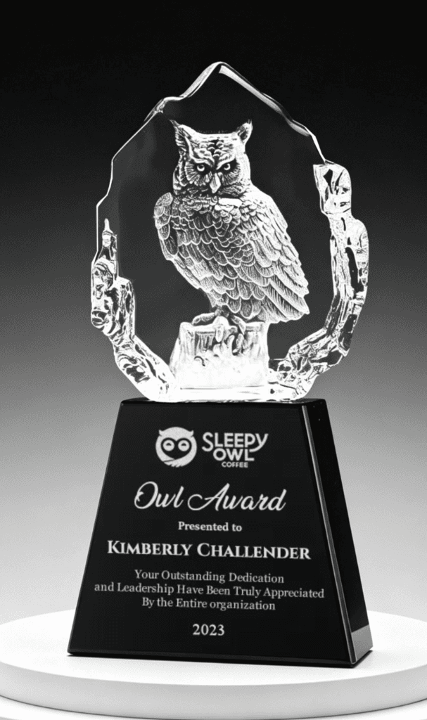 Animal crystal award 22