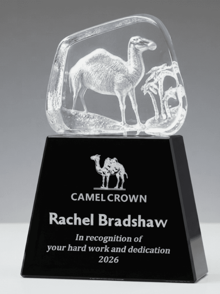 Animal crystal award 6