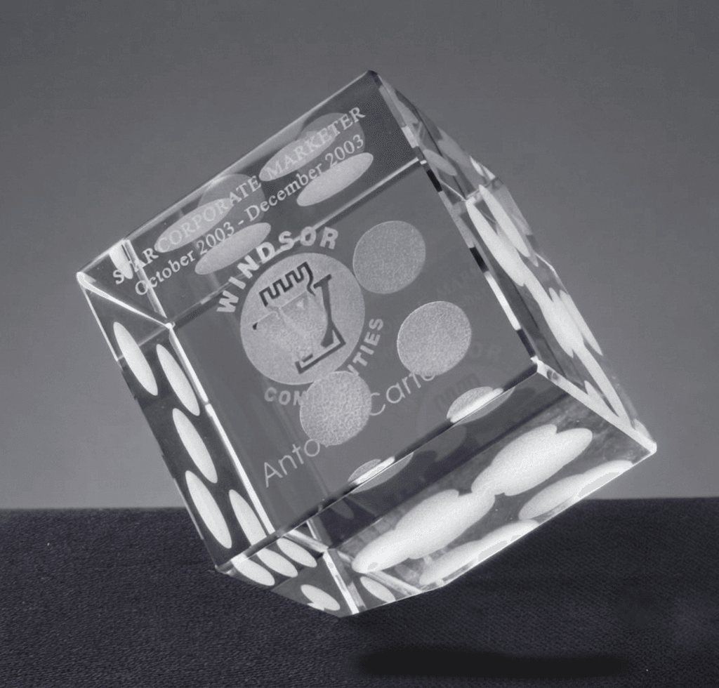 Casino crystal award 10