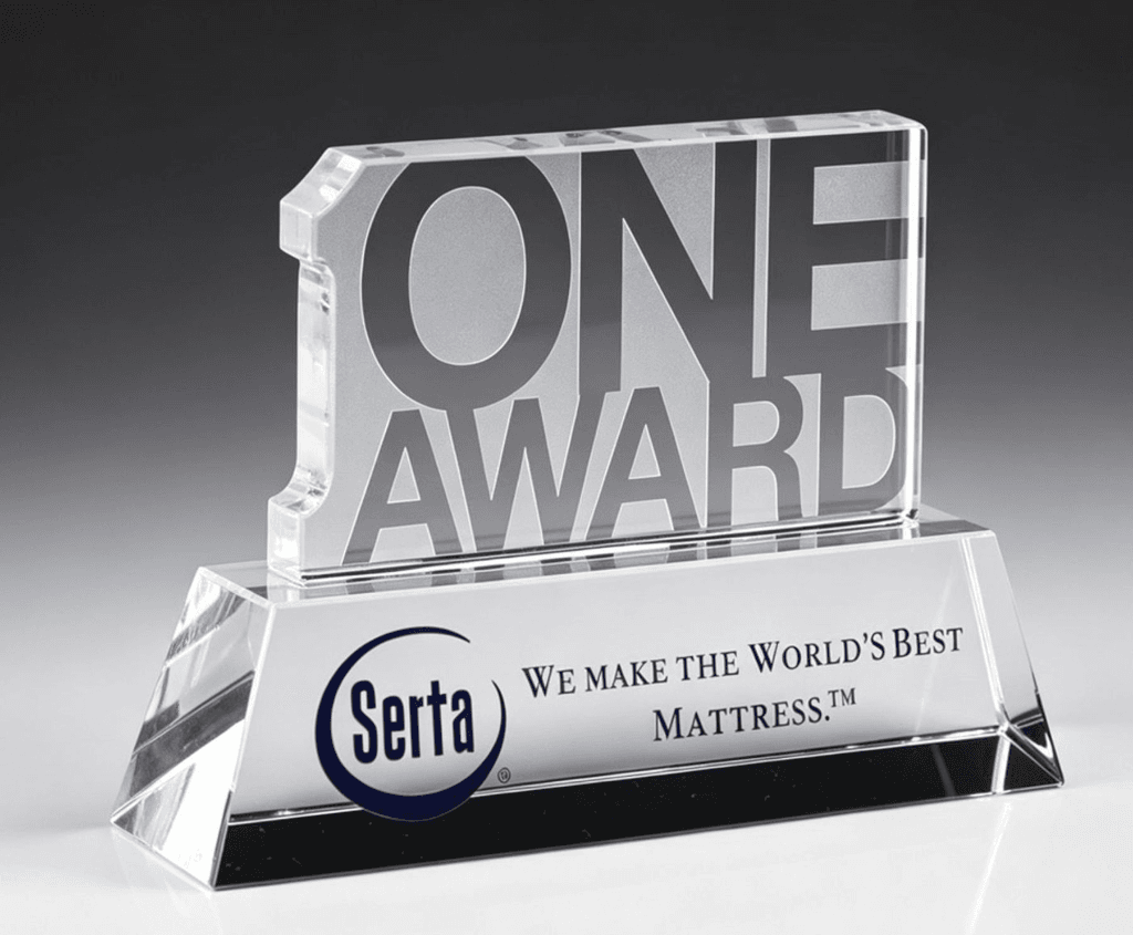 Custom Cut crystal award 24