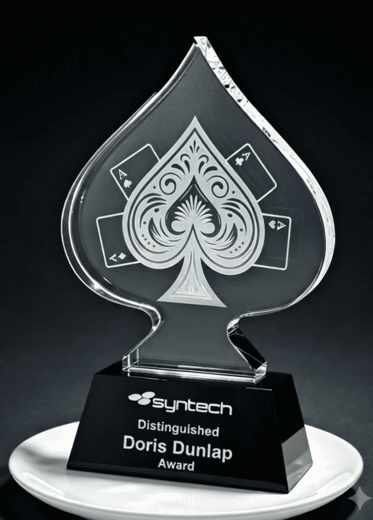 Custom Cut crystal award 39