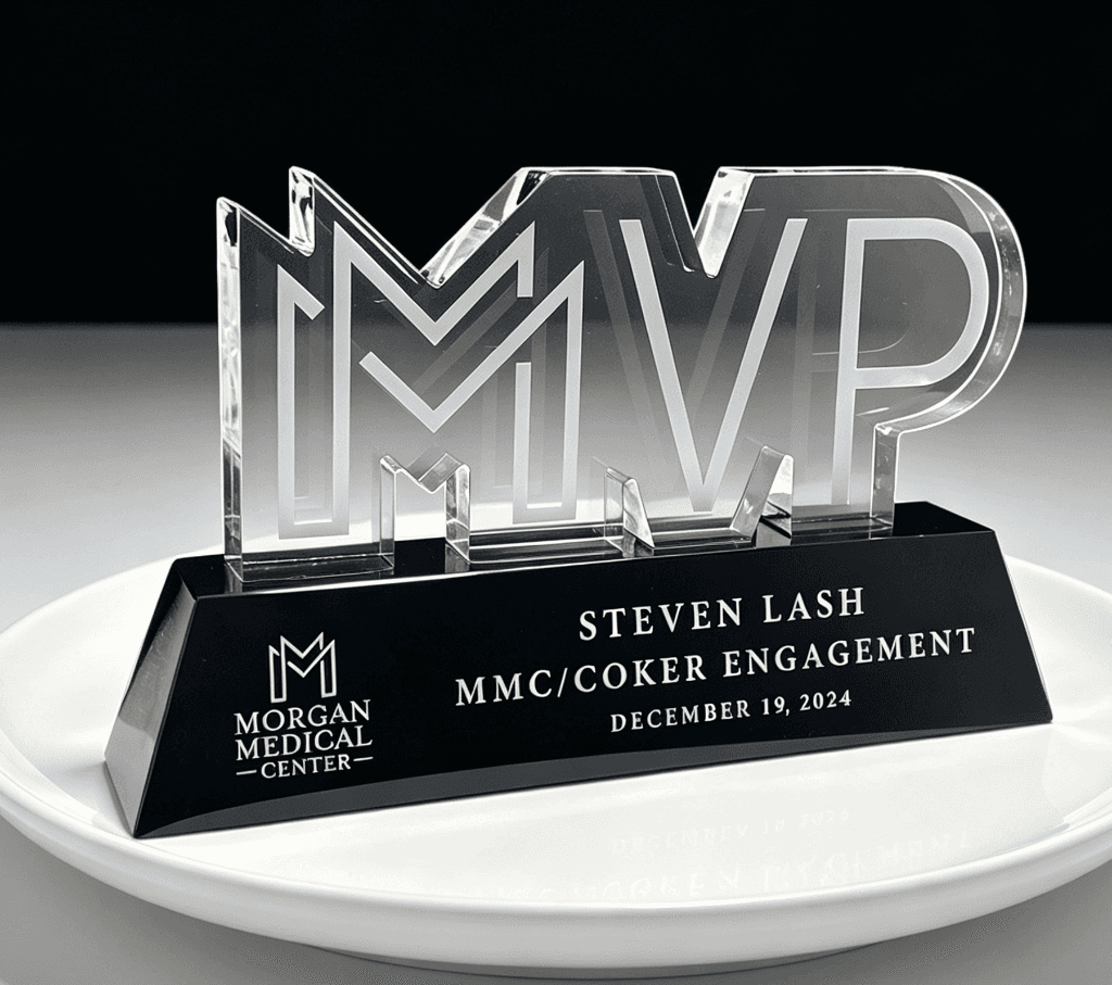 Custom Cut crystal award 23