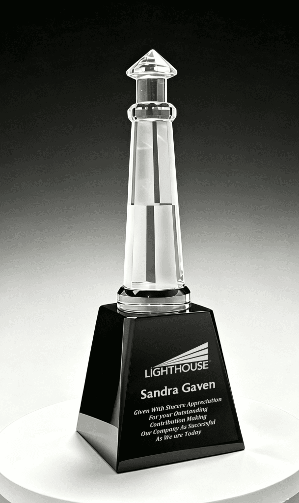 Custom Cut crystal award 33