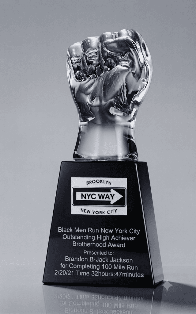 Custom Cut crystal award 26