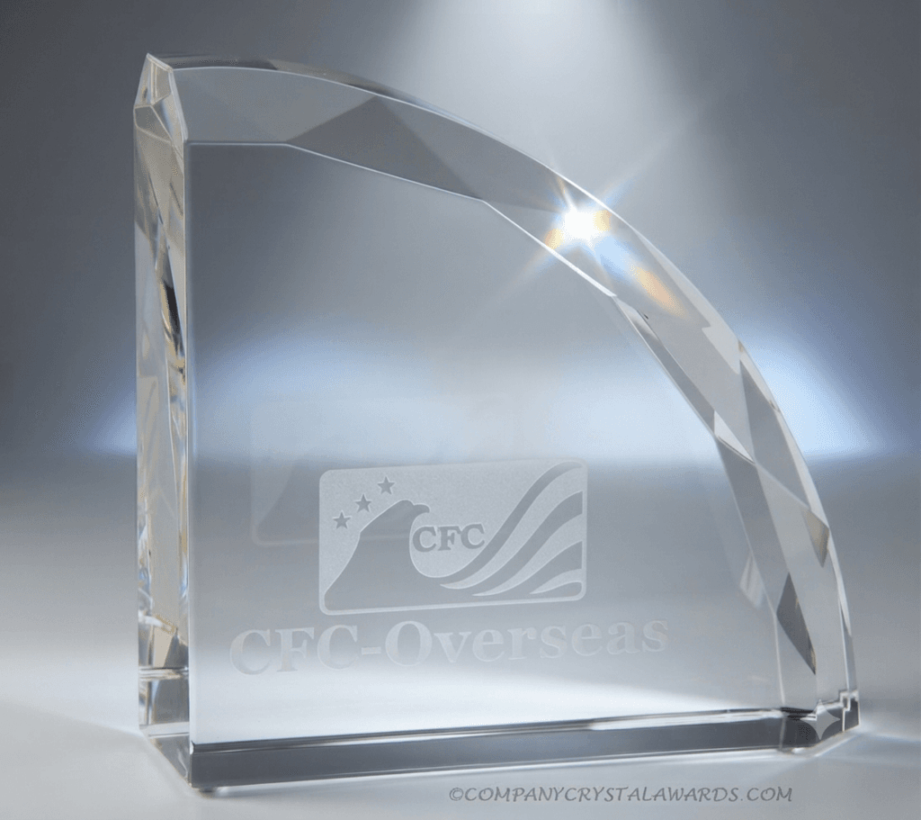 Educational crystal award 1