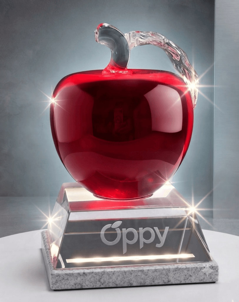 Educational crystal award 16