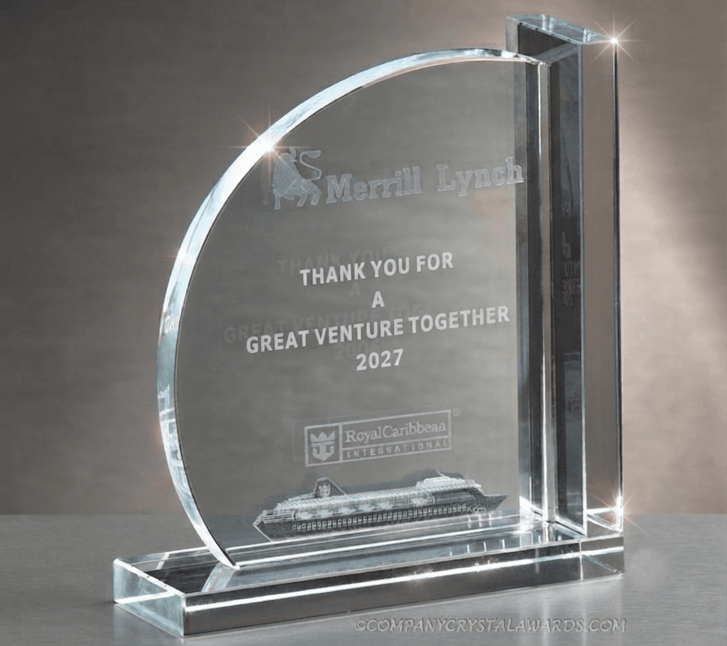 Educational crystal award 2