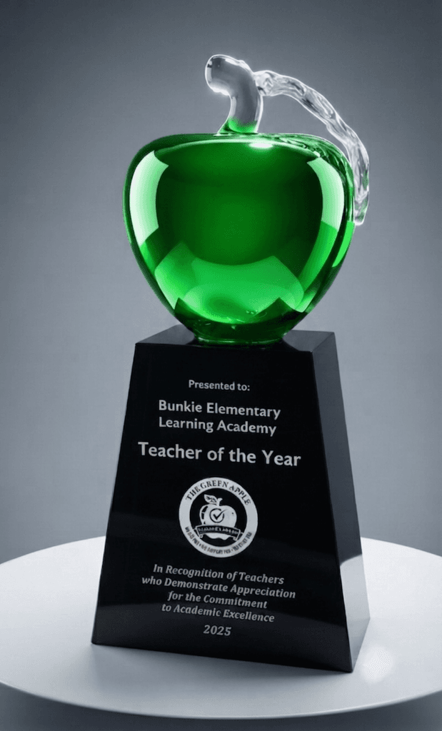 Educational crystal award 10