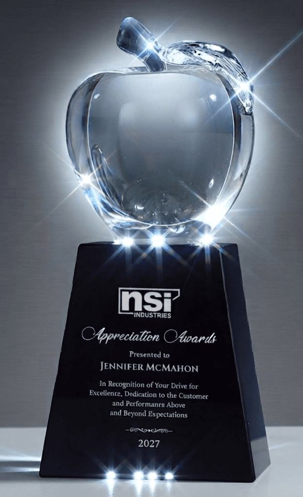 Educational crystal award 9