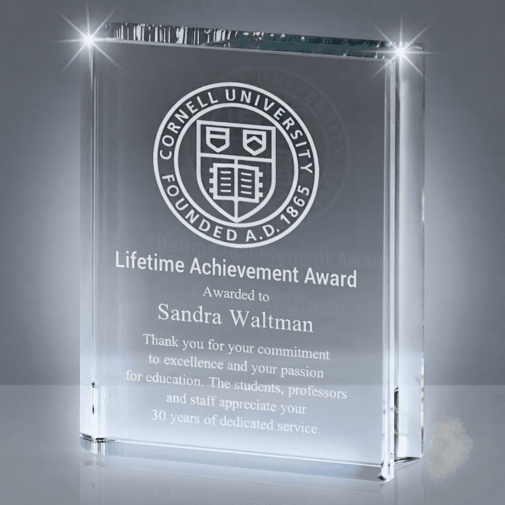 Educational crystal award 4