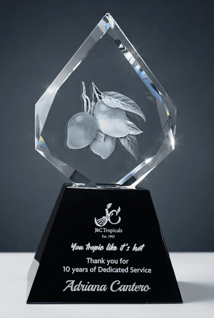 Fruit crystal award 5