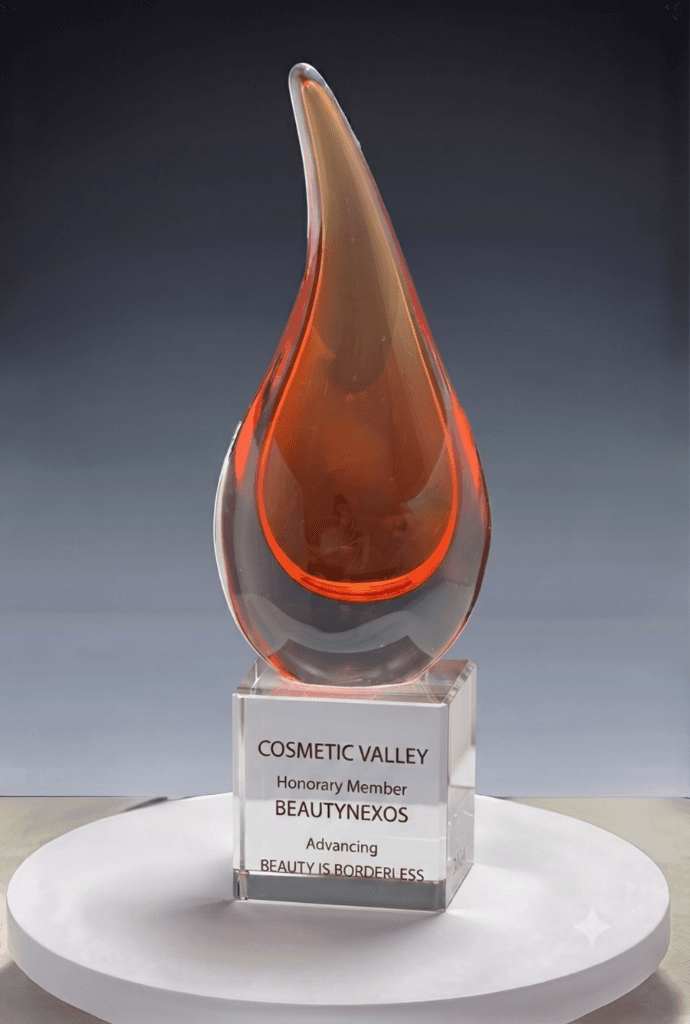 Handblown Art crystal award 9