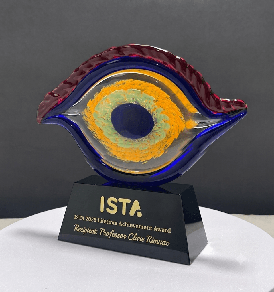 Handblown Art crystal award 3