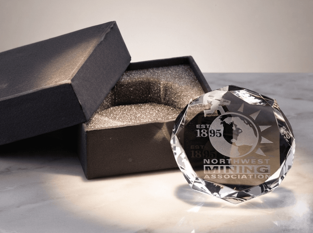 Paperweight crystal award 7