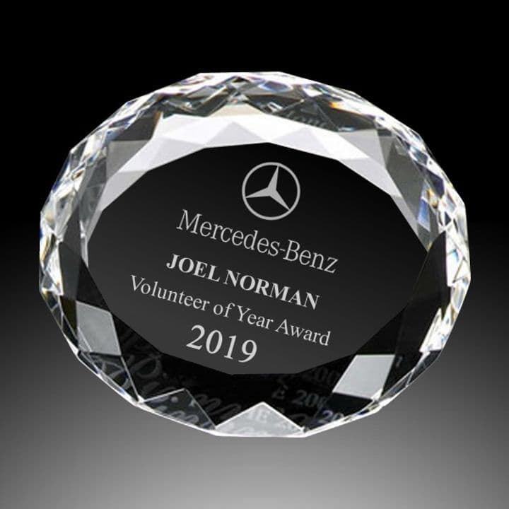 Paperweight crystal award 2