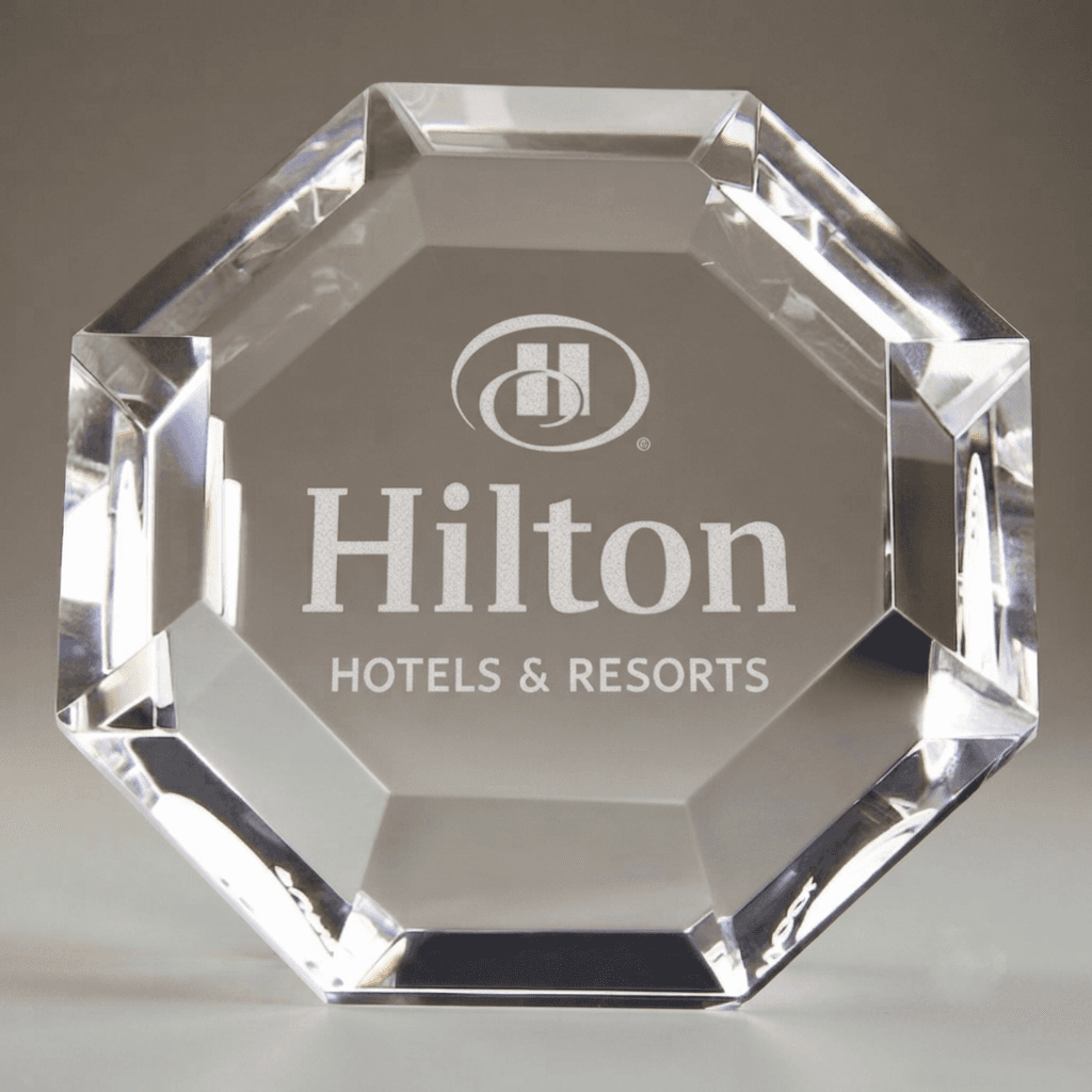 Paperweight crystal award 6
