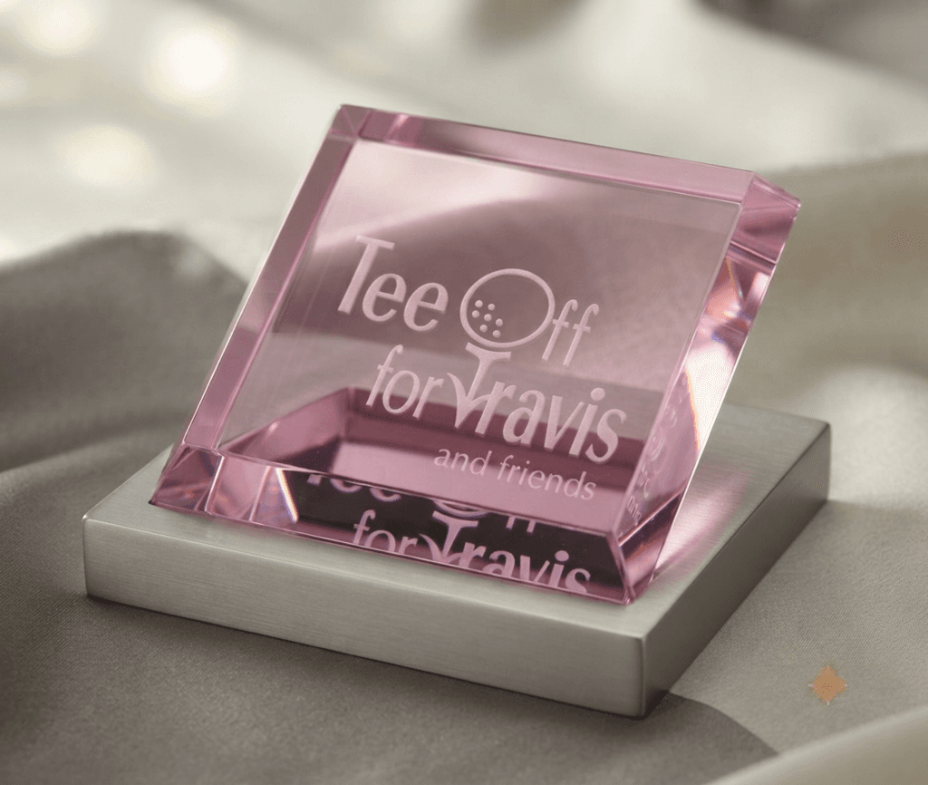 Paperweight crystal award 13