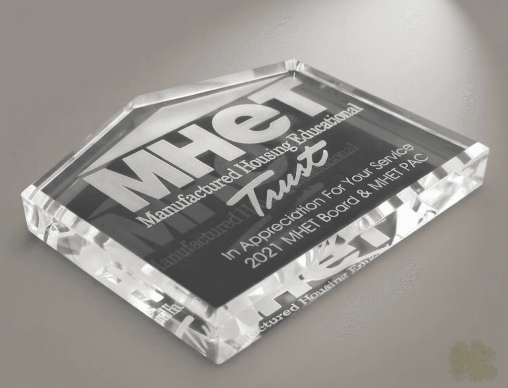 Paperweight crystal award 8