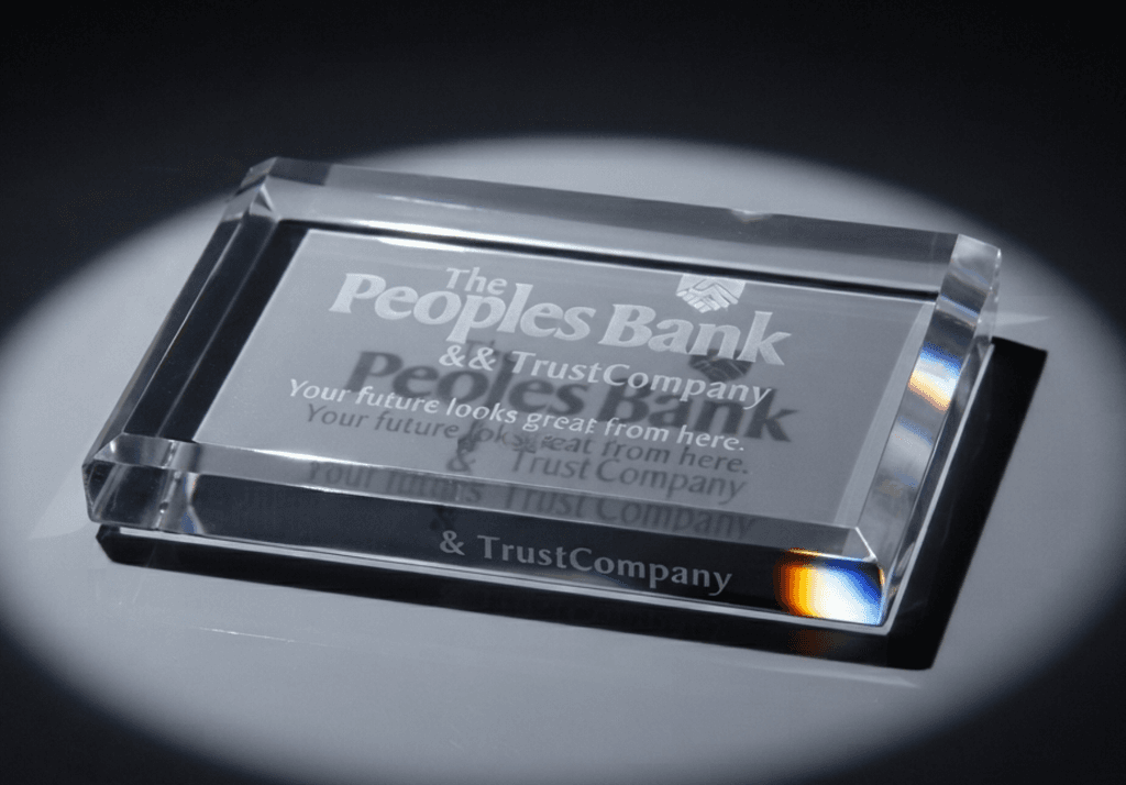 Paperweight crystal award 11