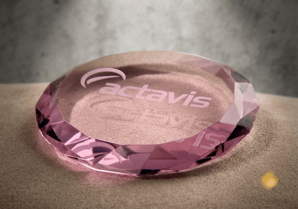 Paperweight crystal award 16